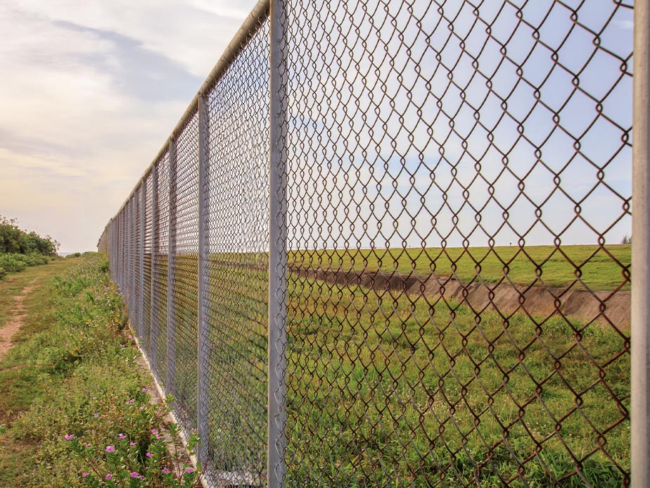 Chain Link security fencing in Middleborough Massachusetts