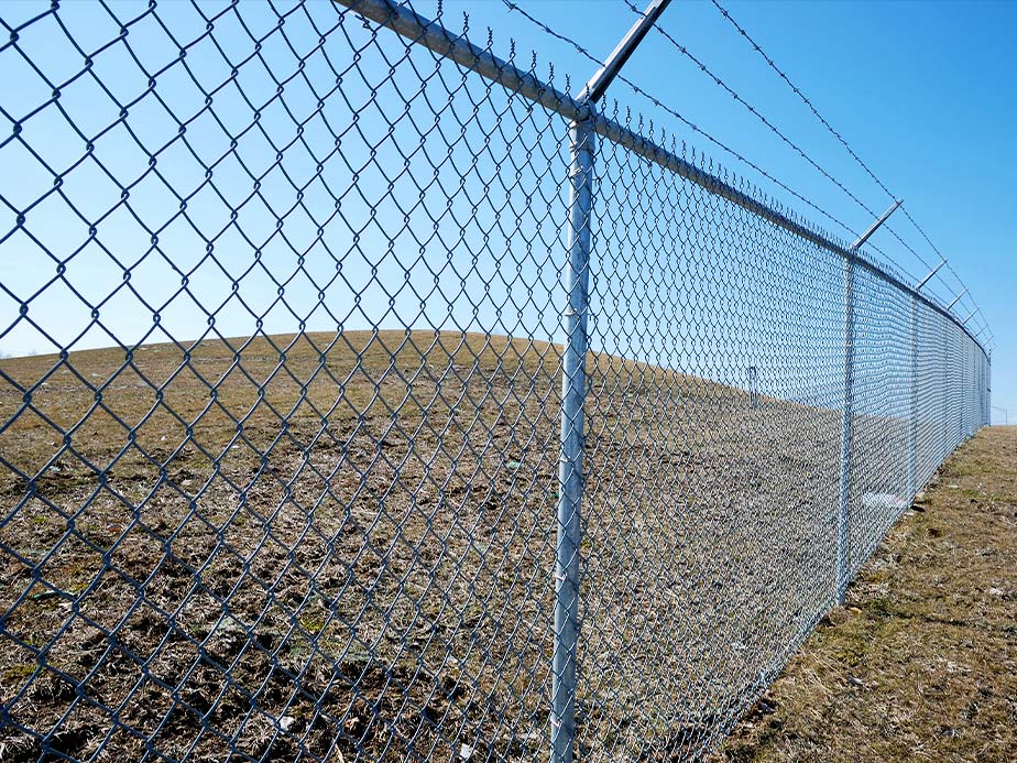 Commercial Chain Link security fencing in Middleborough Massachusetts