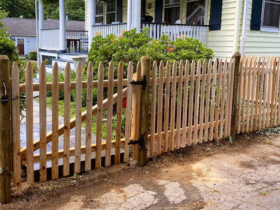 Wood decorative fencing in Middleborough Massachusetts