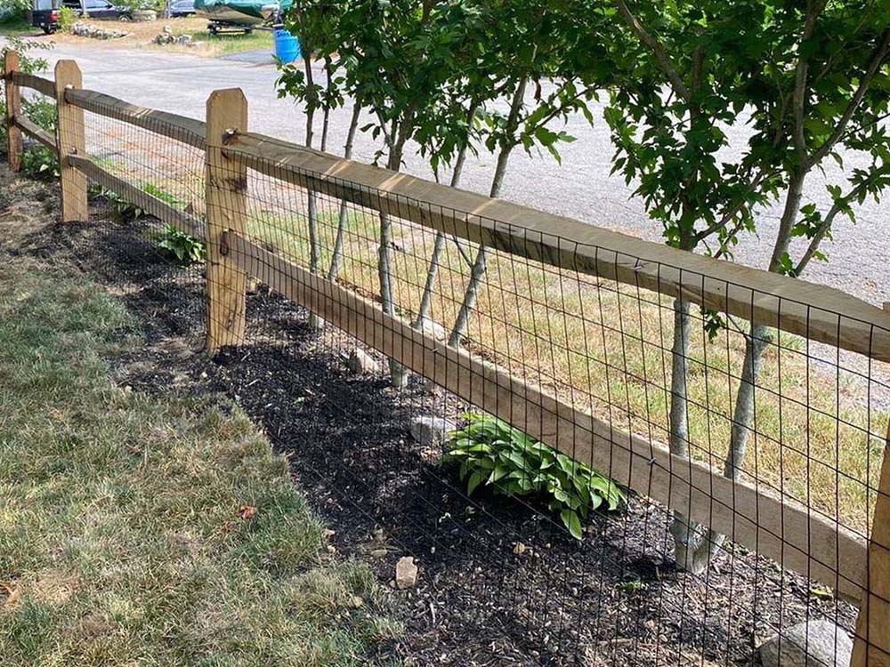 Taunton MA Split Rail style wood fence